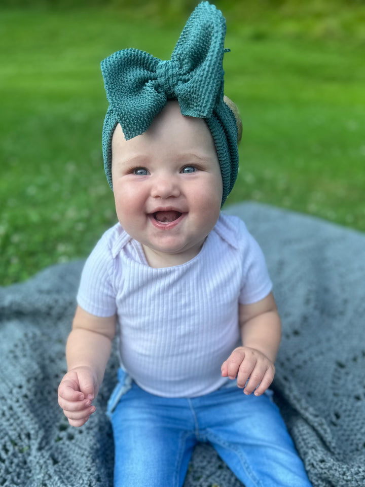 Ribbed Crinkled Swim Mini Headwraps