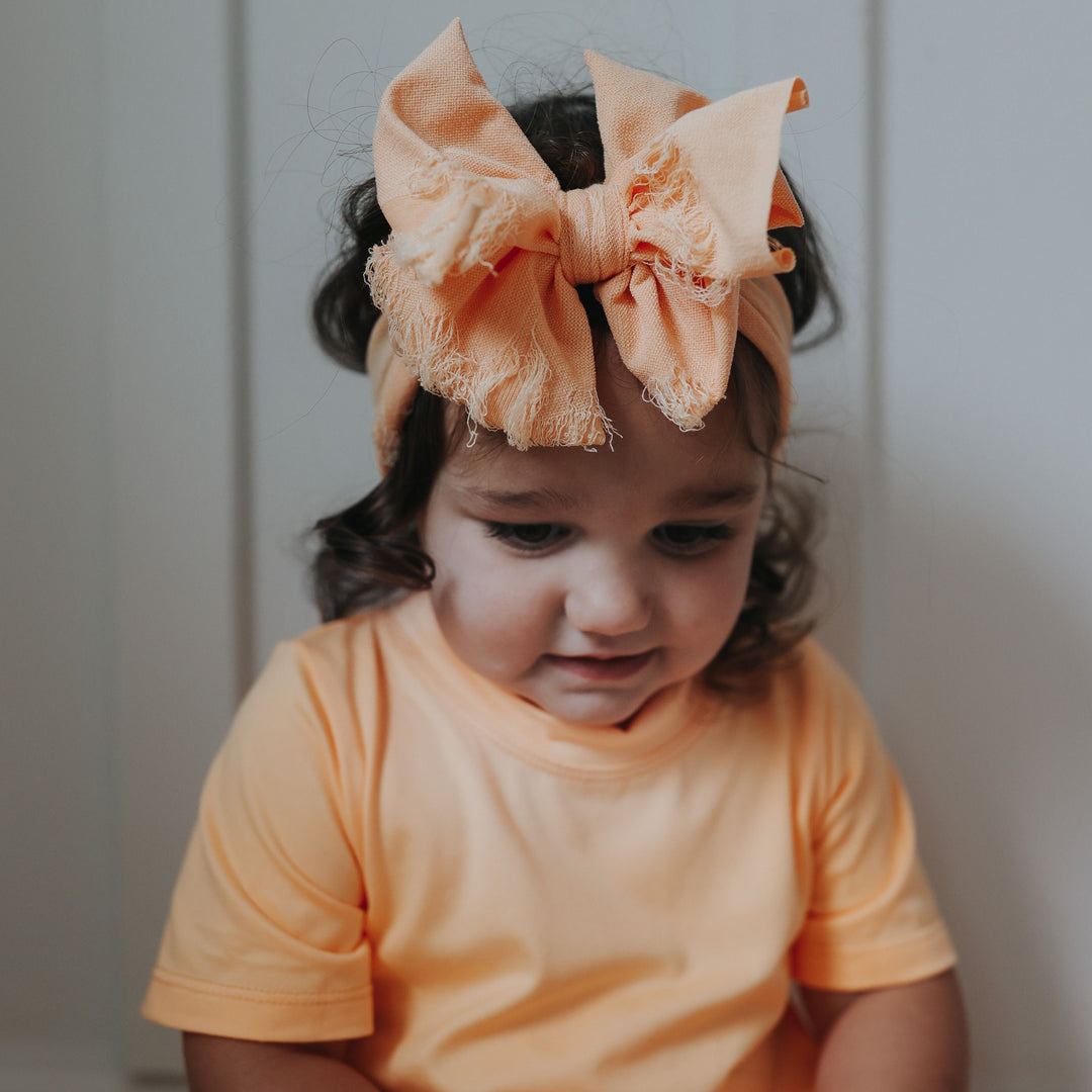 Distressed Orange Headwrap