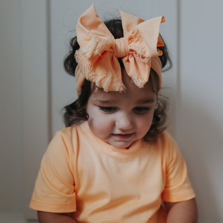 Distressed Orange Headwrap