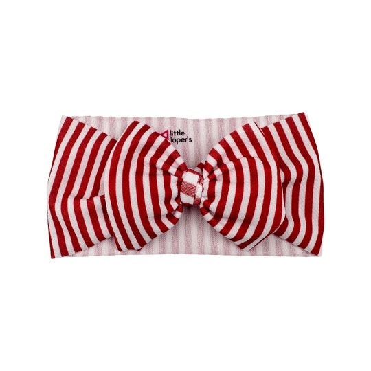 Red Stripes Headwrap