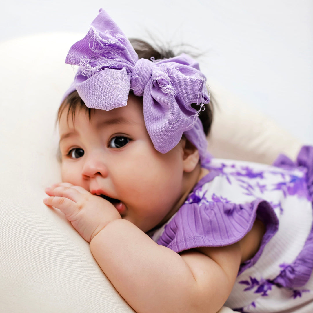 Distressed Purple Headwrap