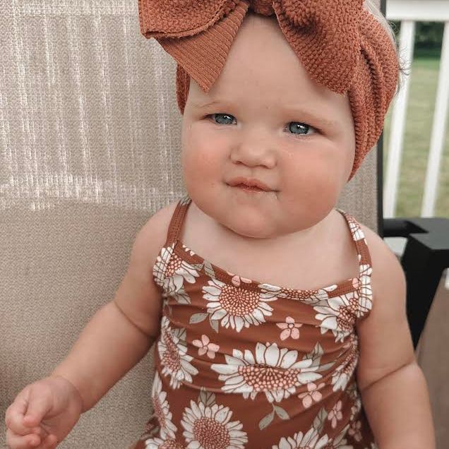 Ribbed Crinkled Swim Mini Headwraps