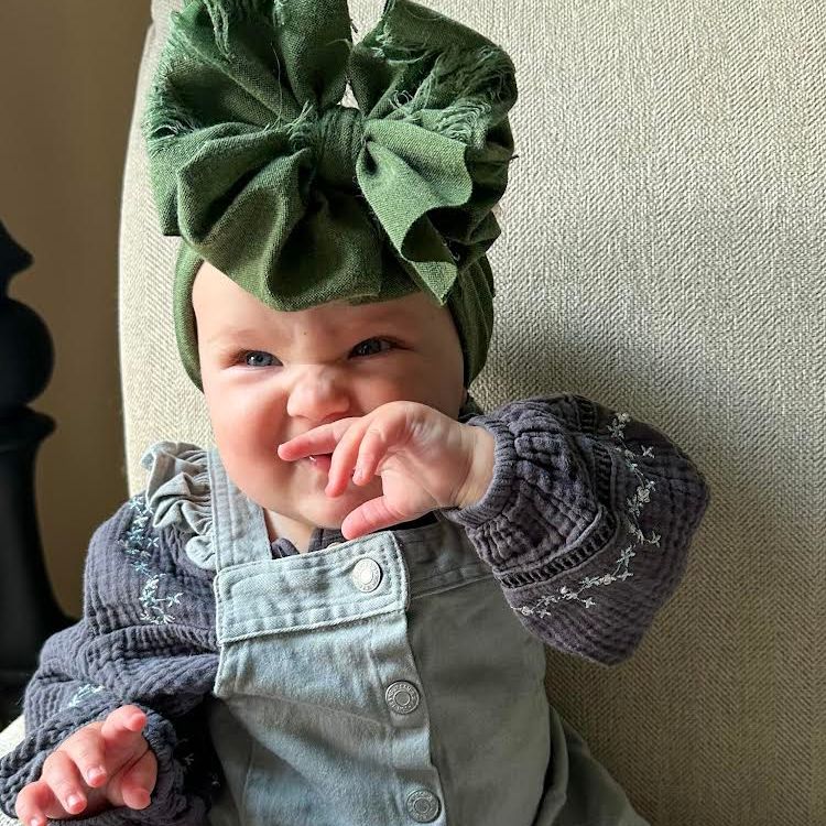 Olive Distressed Headwrap