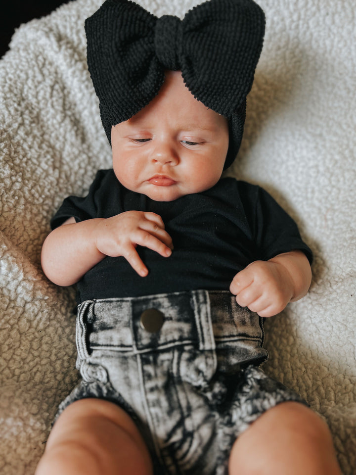 Ribbed Crinkled Swim Mini Headwraps
