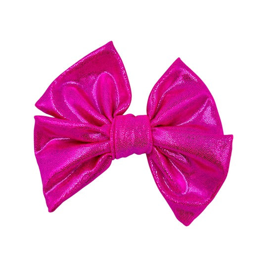 Fancy Butterfly Bow -  Hot Pink Shimmer