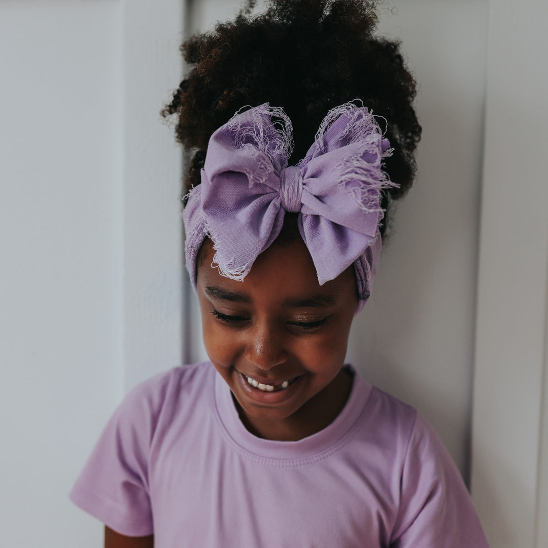 Distressed Purple Headwrap