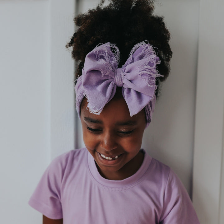 Distressed Purple Headwrap