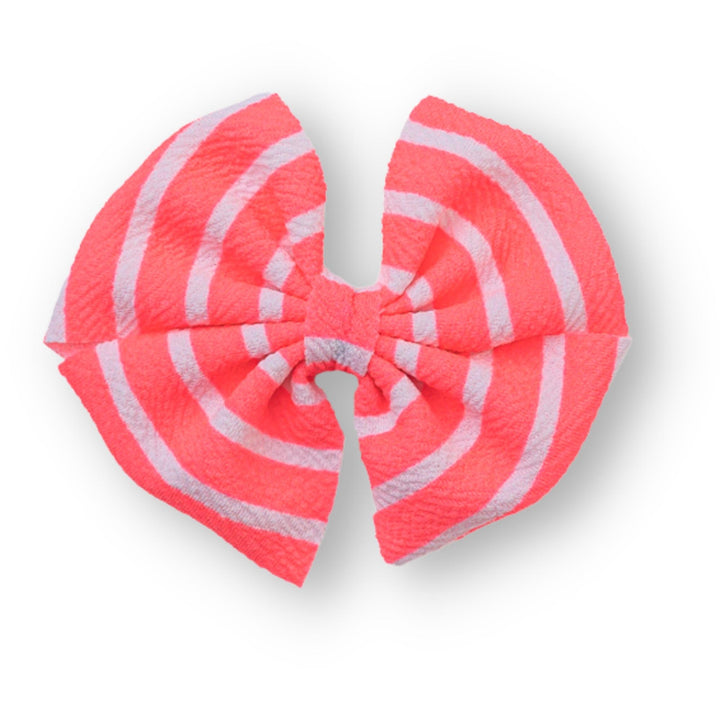 Neon Pink Stripes Butterfly and Dainty