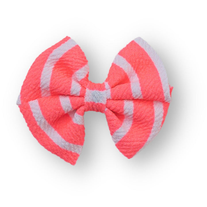 Neon Pink Stripes Butterfly and Dainty