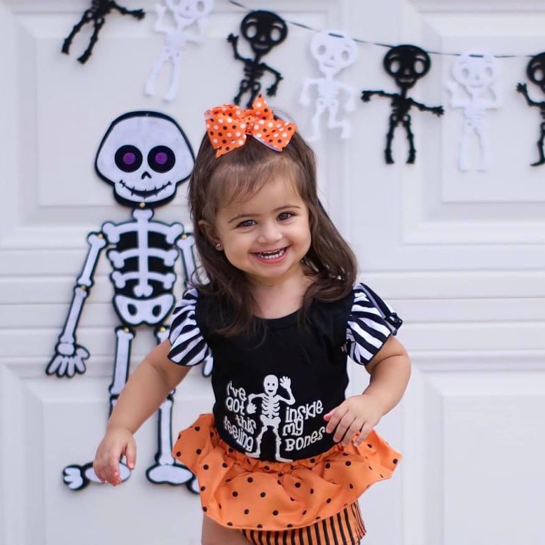 HALLOWEEN CLIP RIBBON BOWS 4 INCH