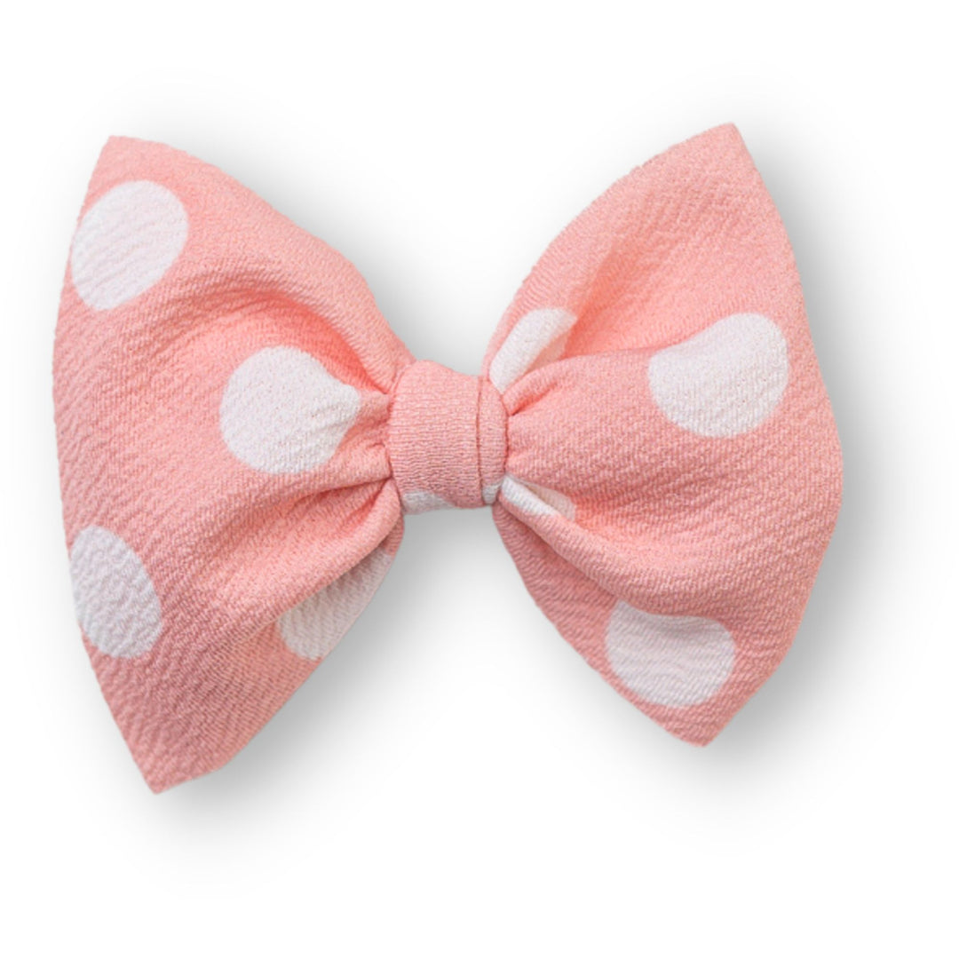 Off White Polka Dots On Blush