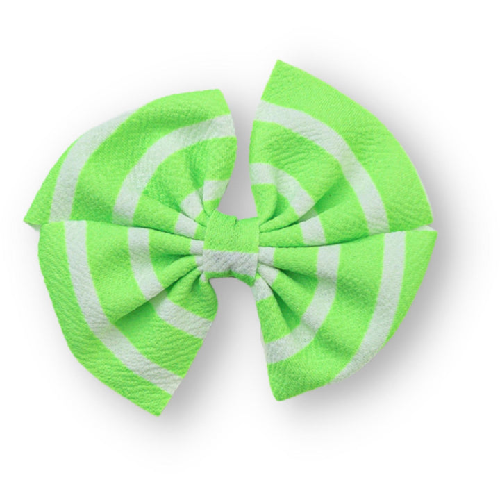 Neon Lime Stripes Butterfly and Dainty