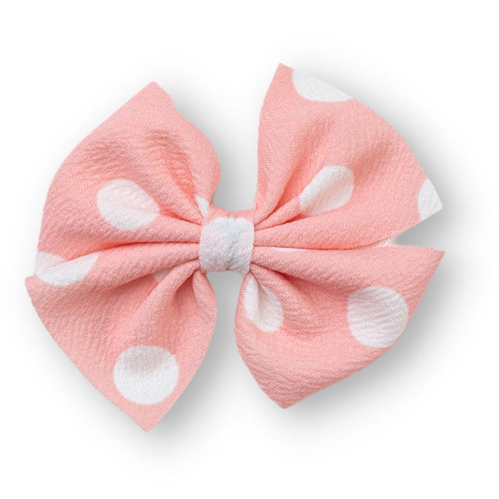 Off White Polka Dots On Blush Butterfly and Dainty