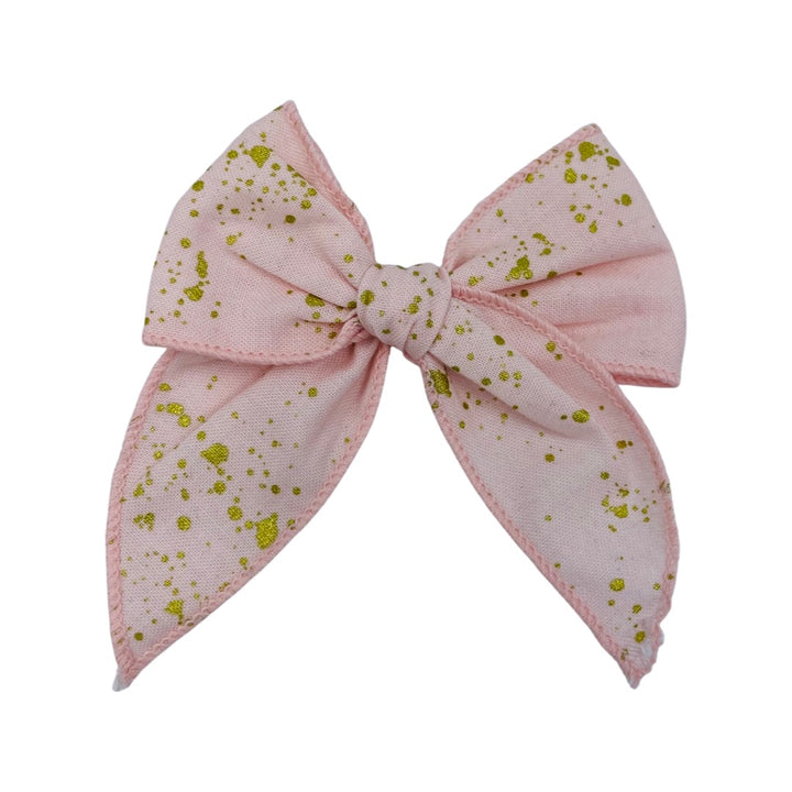 Swanky Bow - Gold Splatter