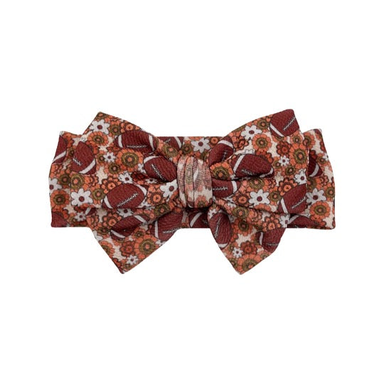 Retro Floral Football Headwrap