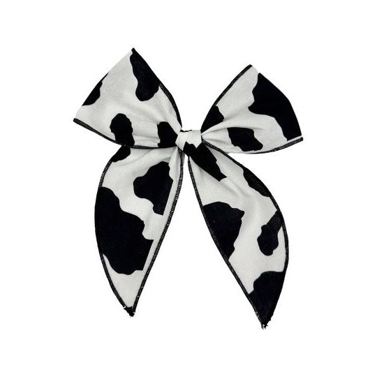 Swanky Bow - Cow Print