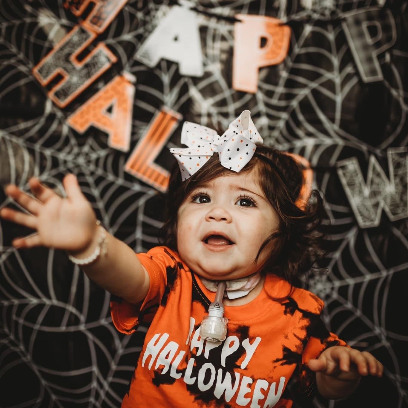 BLACK NYLON HALLOWEEN RIBBON BOWS 4 INCH