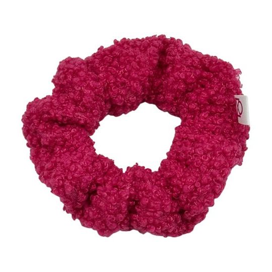 Hot Pink Sherpa Scrunchie