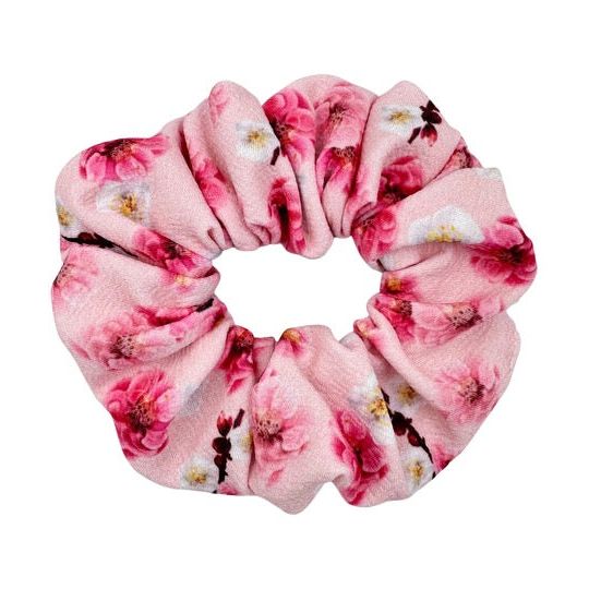 Pink Blossom Scrunchie