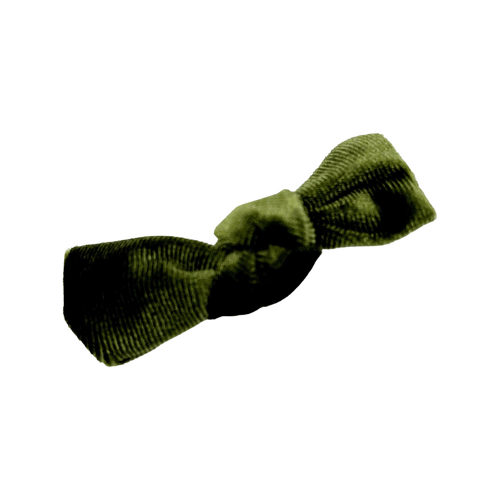 LITTLE KNOTTY BOW VELVET NUDE NYLON