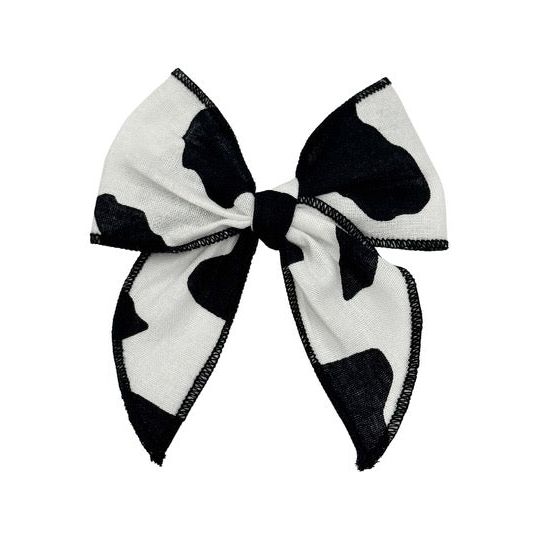 Swanky Bow - Cow Print