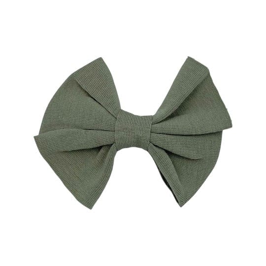 Organic Knit Olive Green Butterfly and Dainty