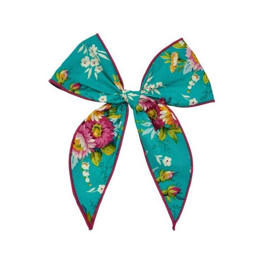 Swanky Bow - Turquoise Floral