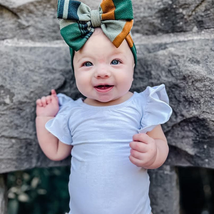 Green Plaid Headwrap