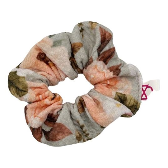 Vintage Floral Scrunchie