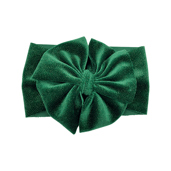 Sparkling Green Velvet Headwrap
