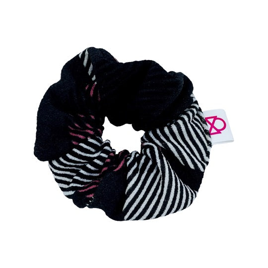 Pink Winter Plaid Scrunchie