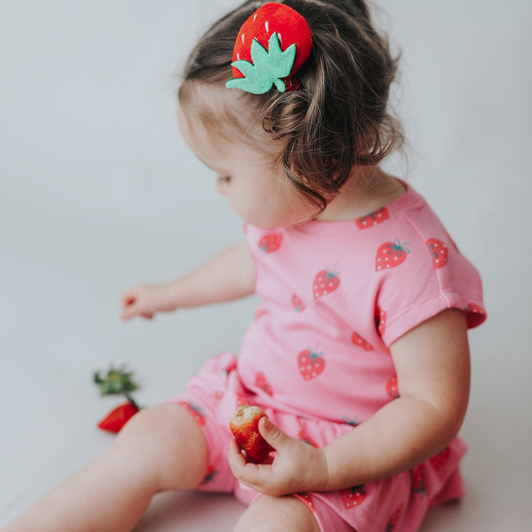 Strawberry Plush Clip