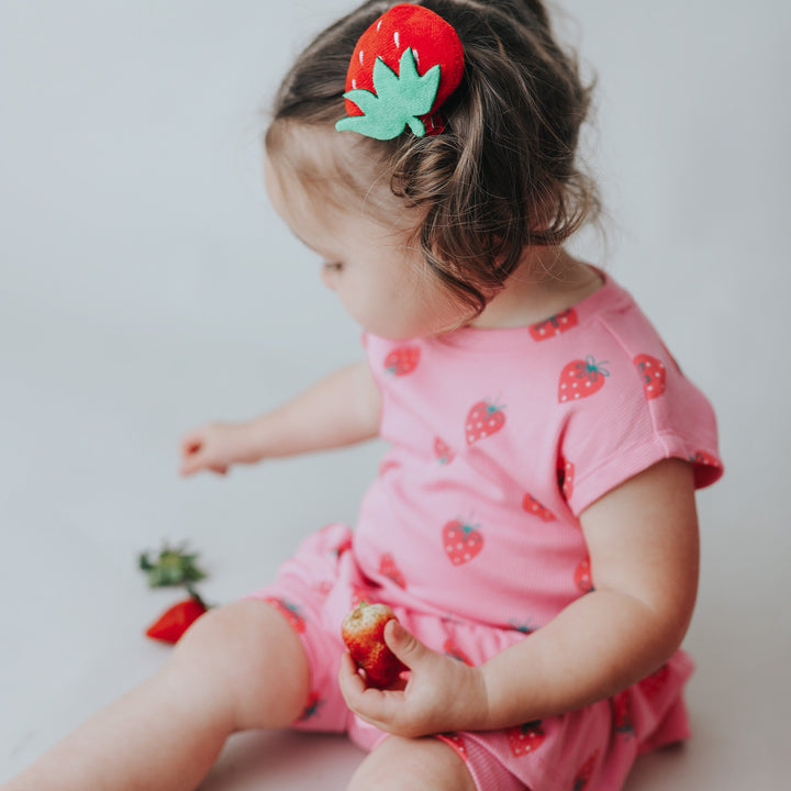 Strawberry Plush Clip