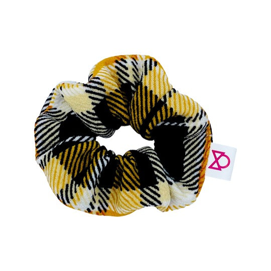 Mustard Plaid Scrunchie