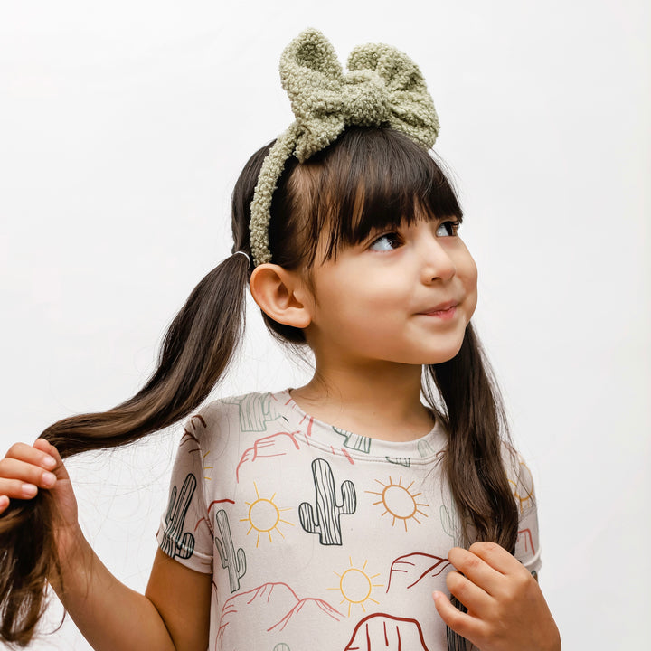 Olive Green Extra Fancy Butterfly Headband