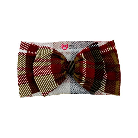 Reindeer Plaid Headwrap