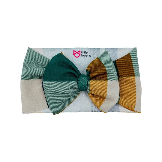 Green Plaid Headwrap
