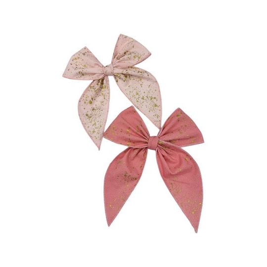 Swanky Bow - Pink Gold Splatter