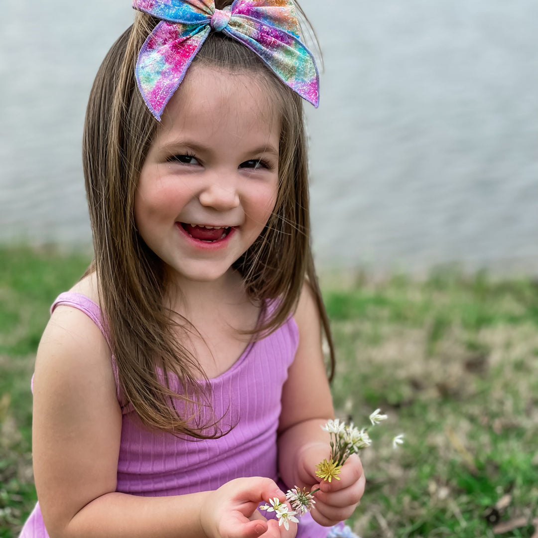 Swanky Bow - Tie Dye Shimmer