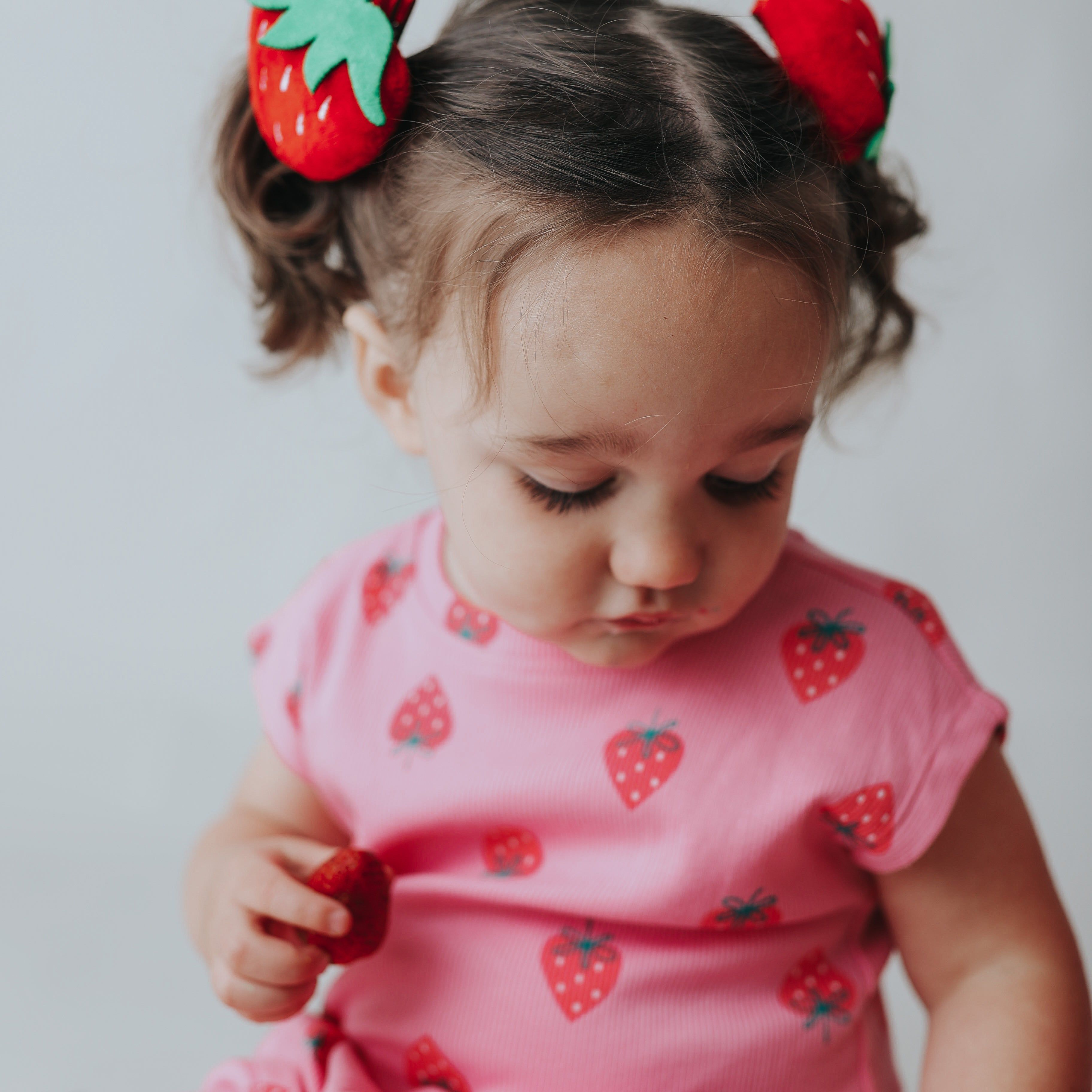 Strawberry Plush Clip