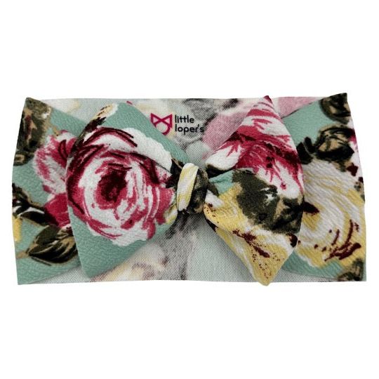 Mint Floral Headwrap