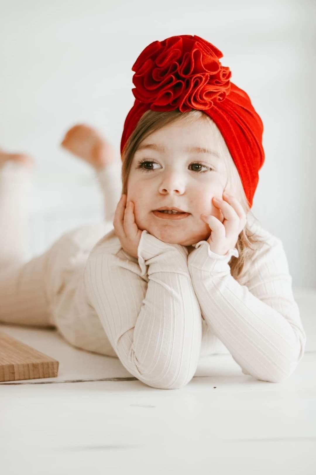 Velvet Bloom Turban