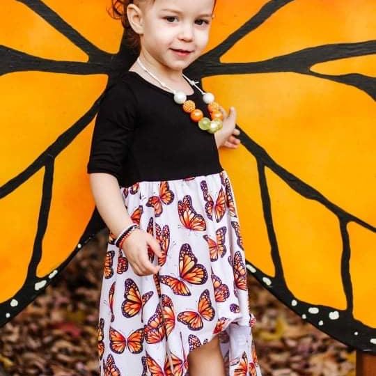 Hi Low Butterfly Twirl Dress