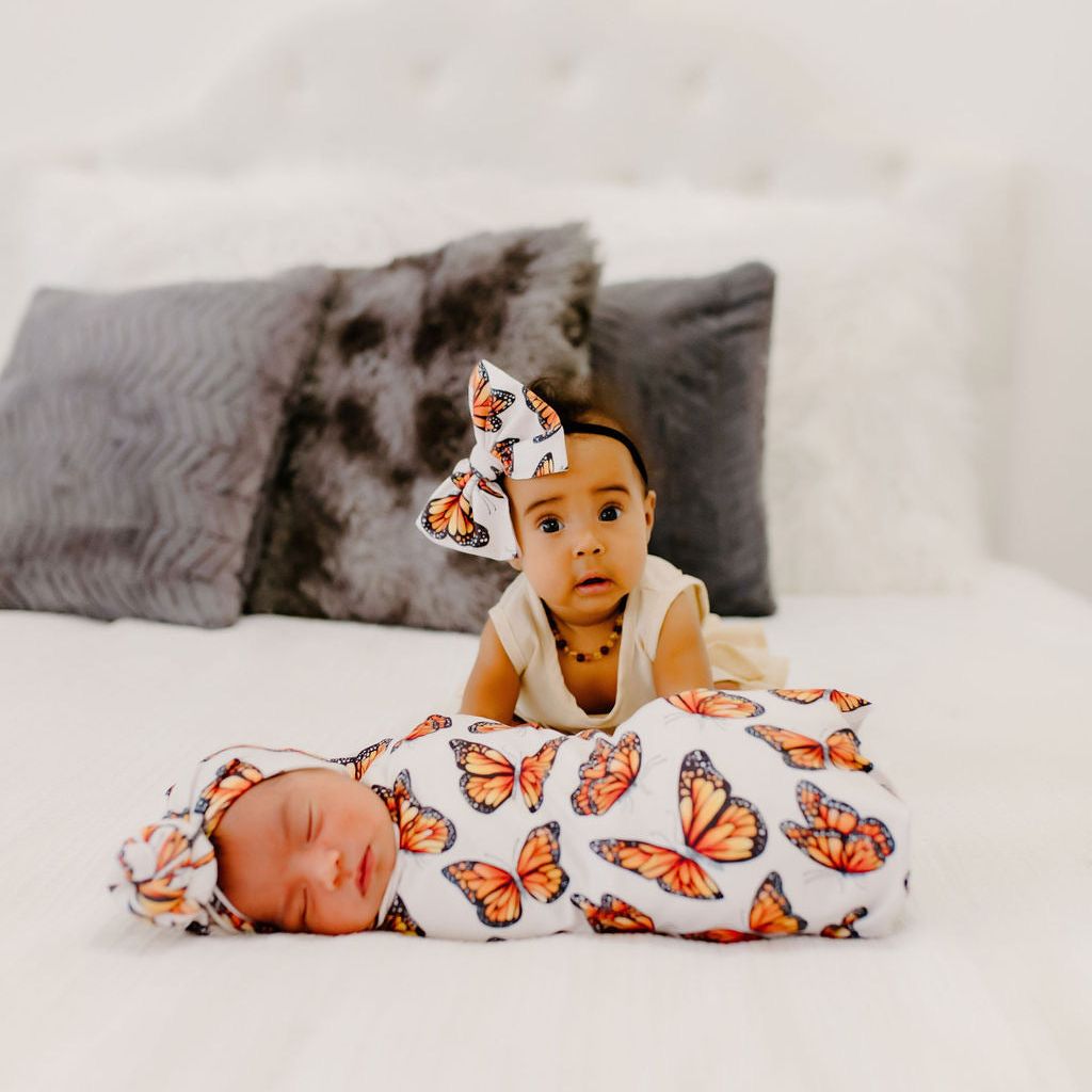 Butterflies Swaddle Blanket Set