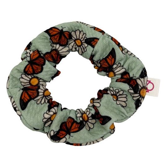 Monarch Floral Scrunchie
