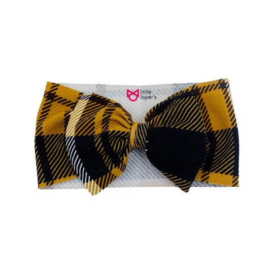 Caramel Winter Plaid Headwrap