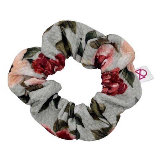 Vintage Floral Scrunchie