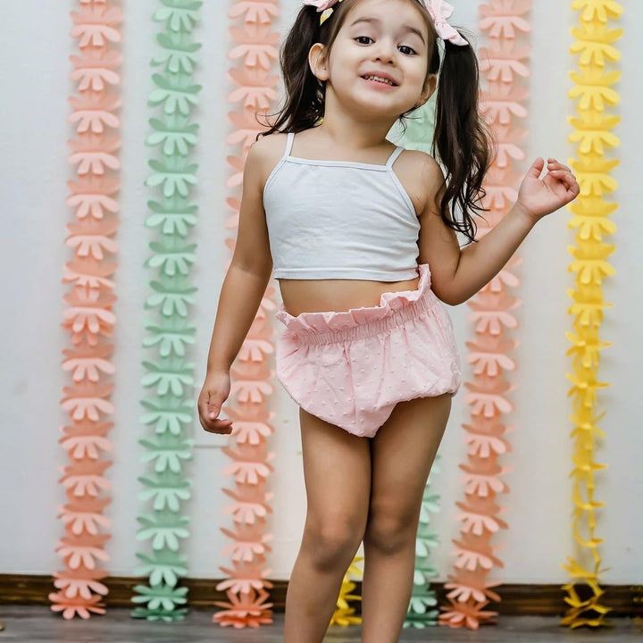 PEACHY PINK SWISS DOTS COLLECTION