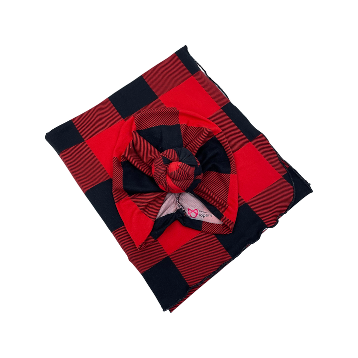Buffalo Plaid Swaddle Blanket Set