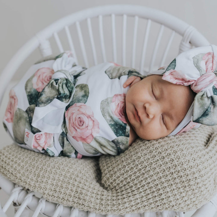 Rose Cactus Swaddle Blanket Set